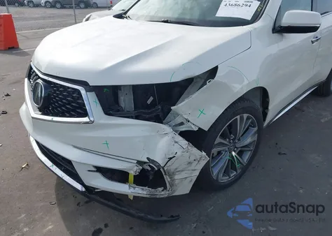 2017 Acura Mdx Technology Package z USA, uszkodzony, nr VIN 5FRYD3H51HB004613